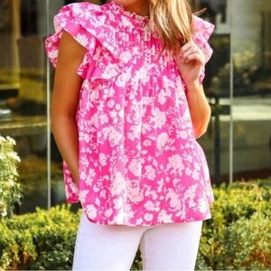 NWT J. Marie ruffle top